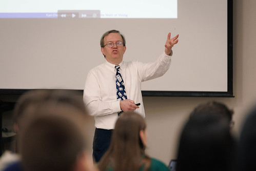 Math lecture with Dr. Crisman at Geneva College